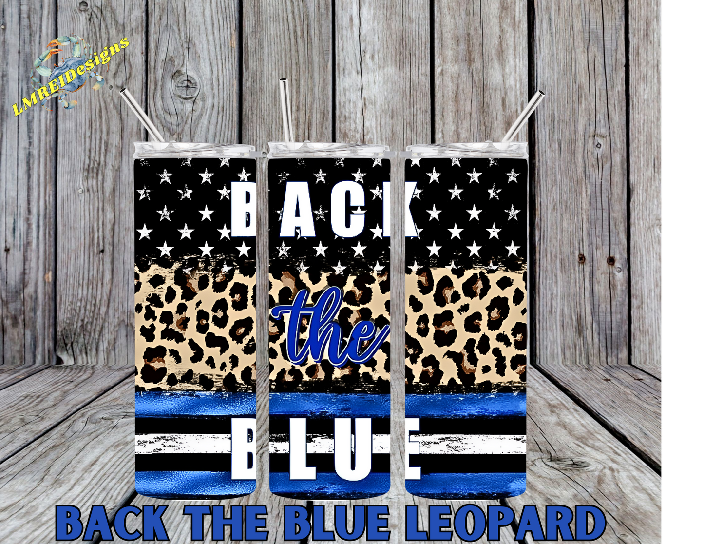 Back The Blue Leopard