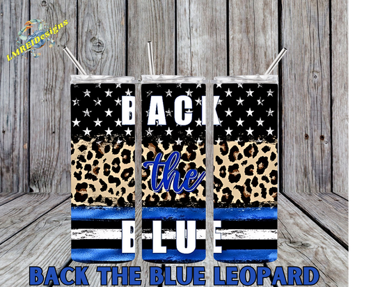 Back The Blue Leopard