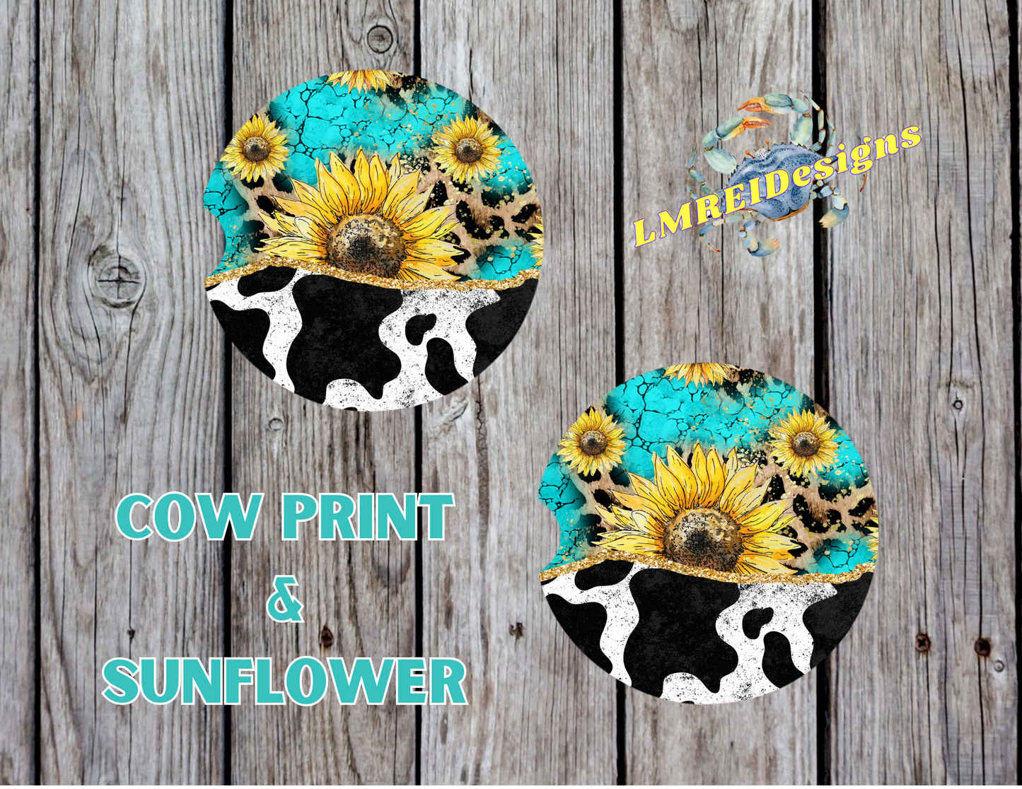 Cow Print & Sunflowers