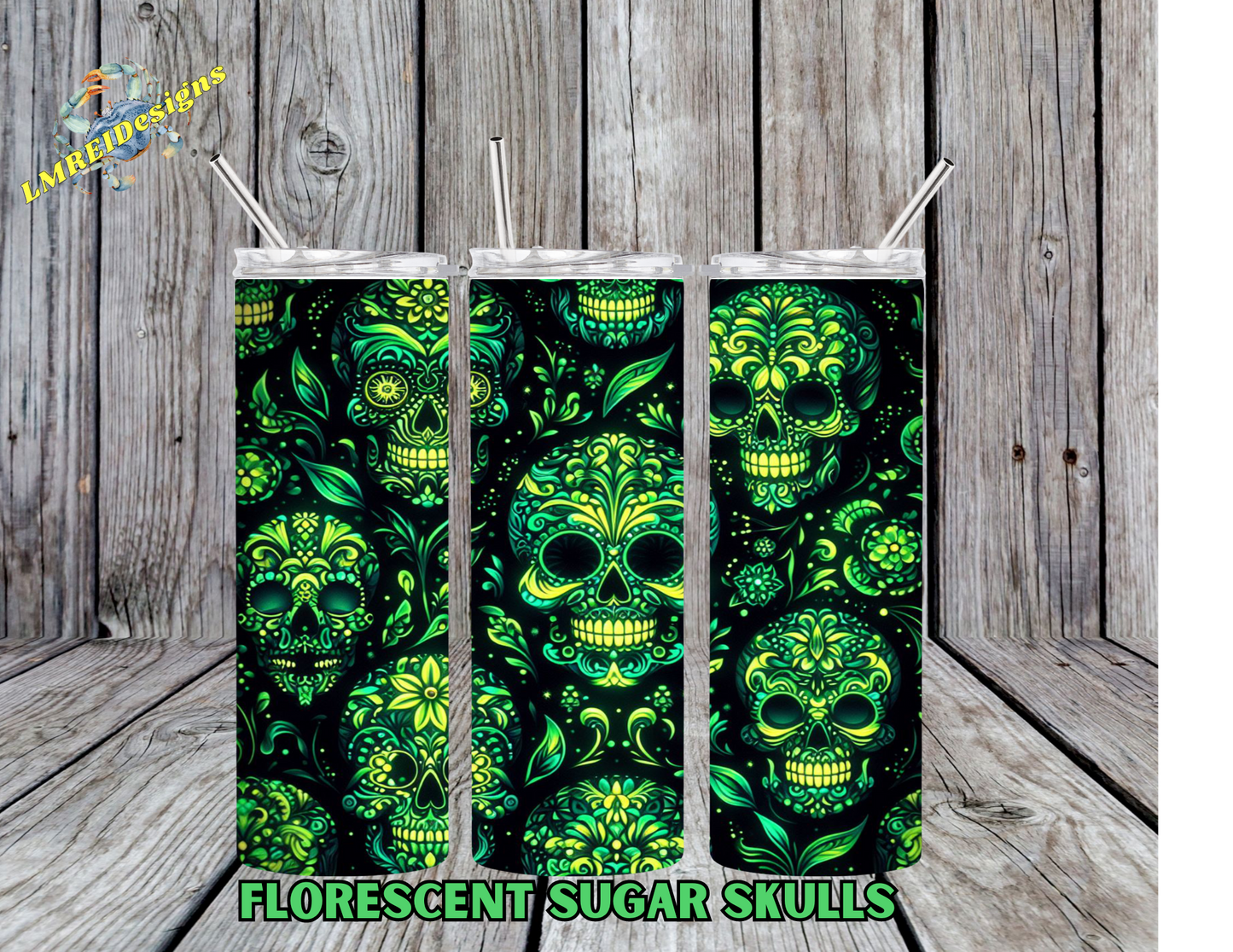 Florescent Sugar Skulls