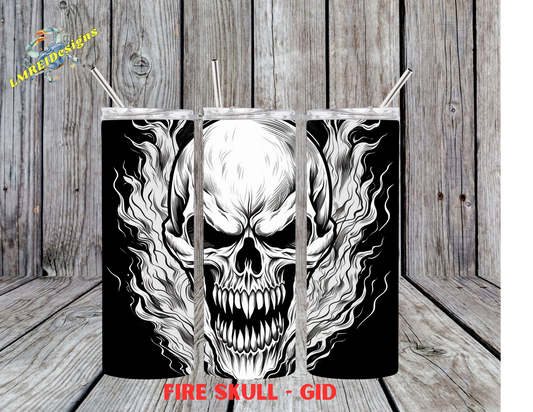 Fire Skull Glow In the Dark