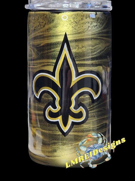 12oz Black & Gold Boujee Fleur de lis