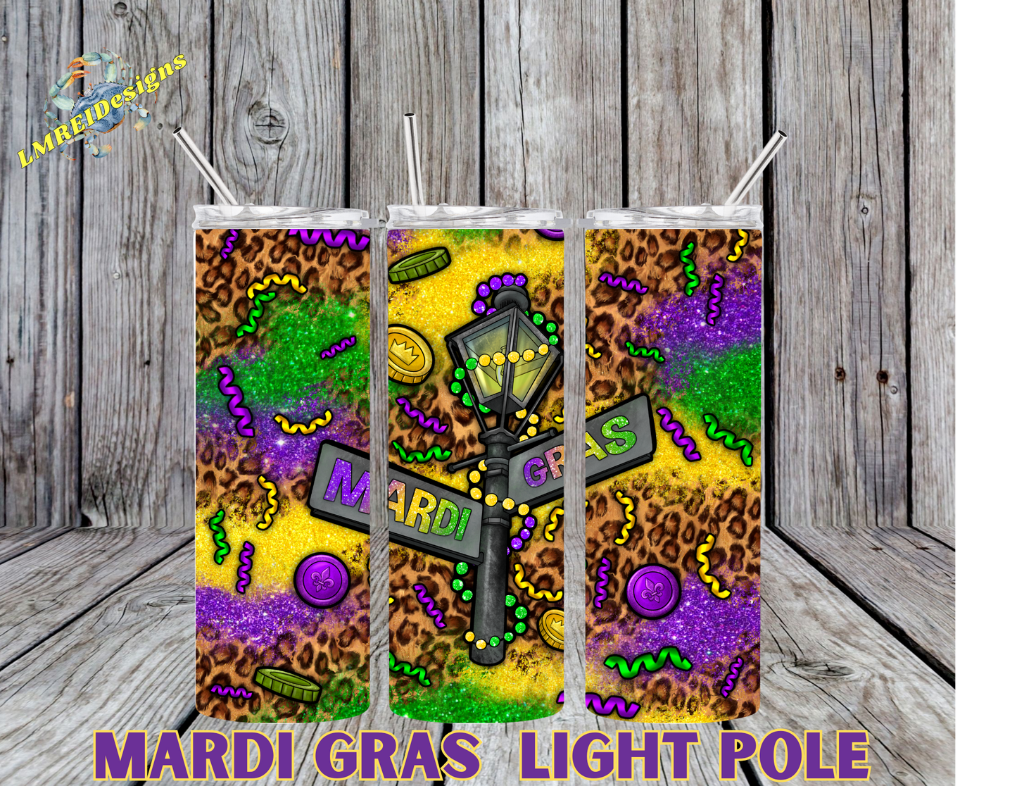 Mardi Gras Light Pole