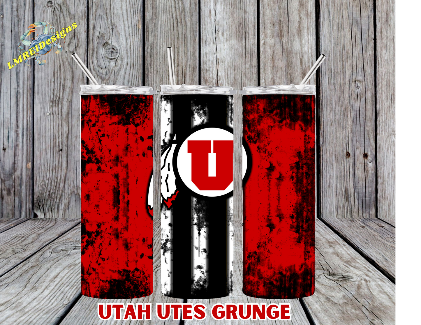 Utah Utes Grunge