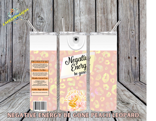 Negative Energy - Peach/Yellow Leopard